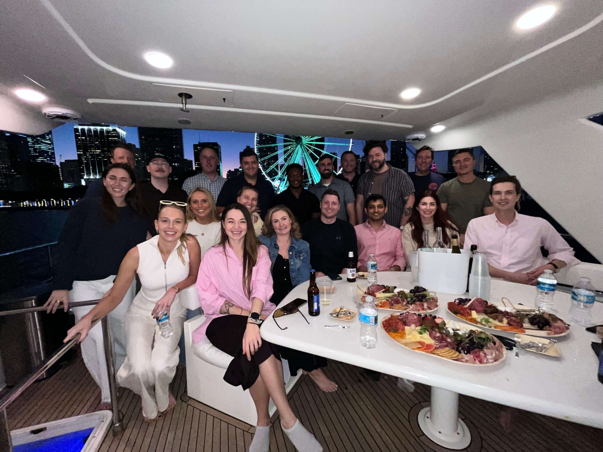Group enjoying a corporate incentive trip planned by Event More in Miami